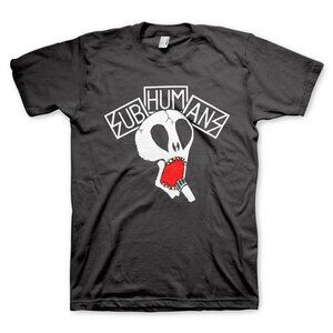 Subhumans Skull T-Shirt Punk Rock Band Graphic Tee 80